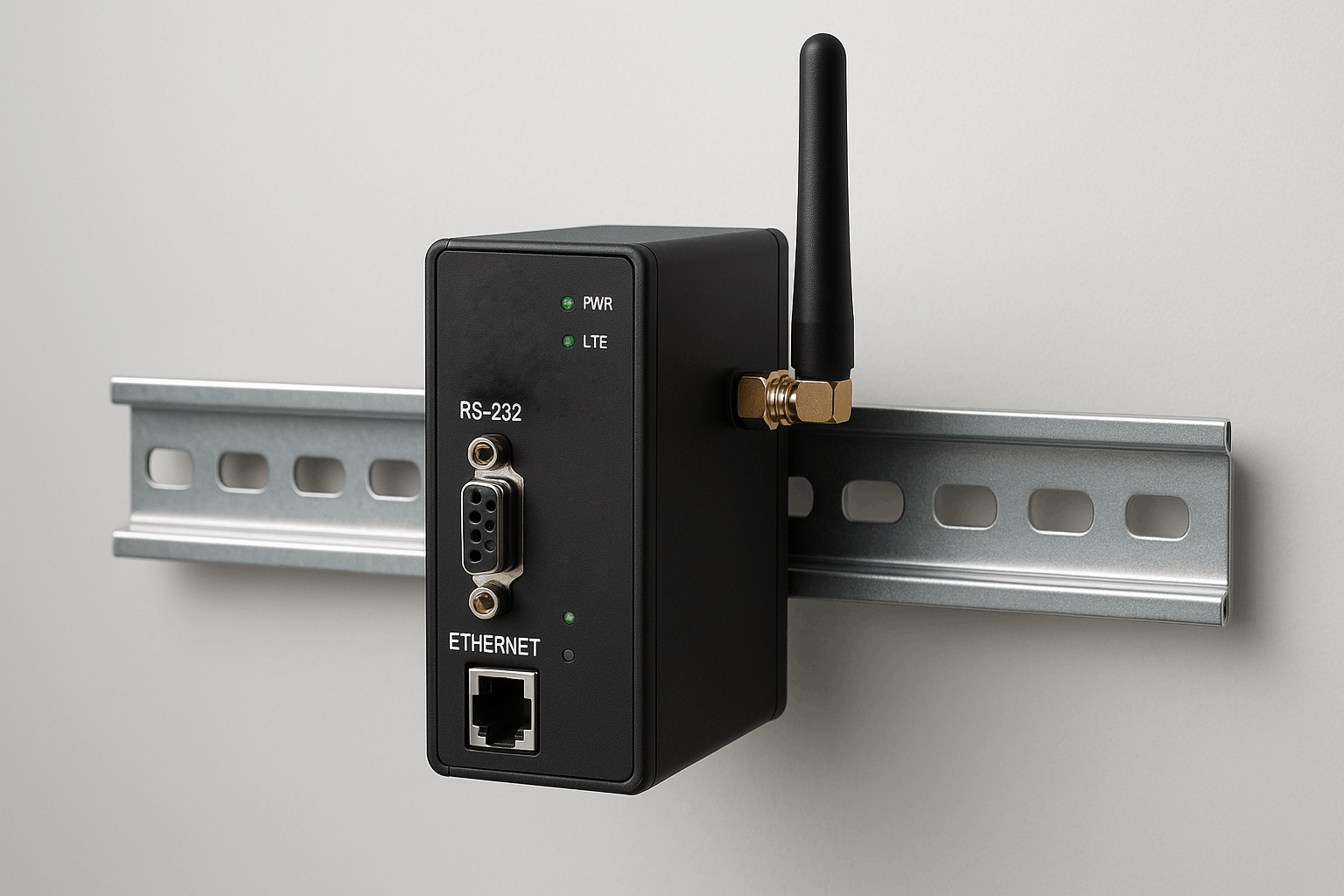 Aviron Systems, LTE IoT gateway, Modbus RTU, RS-485, MQTT iletişim, uzaktan yönetim, DIN ray montajlı endüstriyel haberleşme cihazı